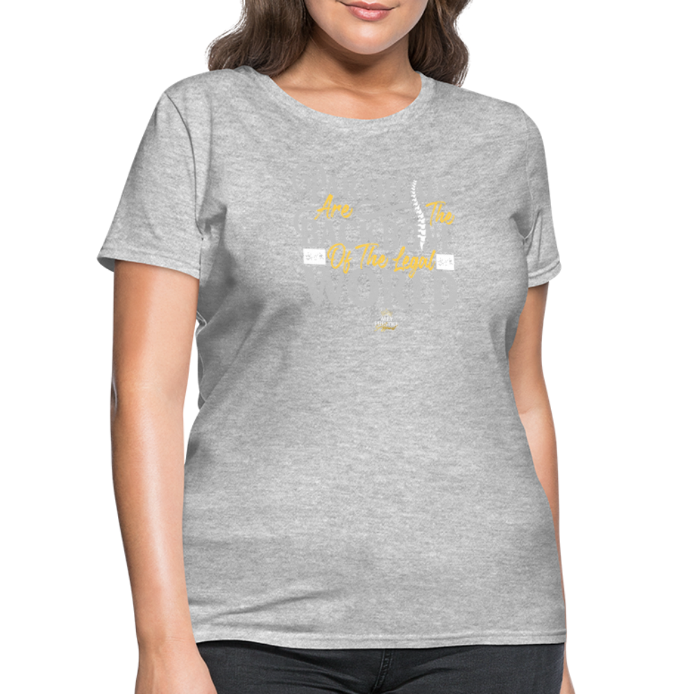 "Paralegal Backbone" Women's Soft T-Shirt - heather gray