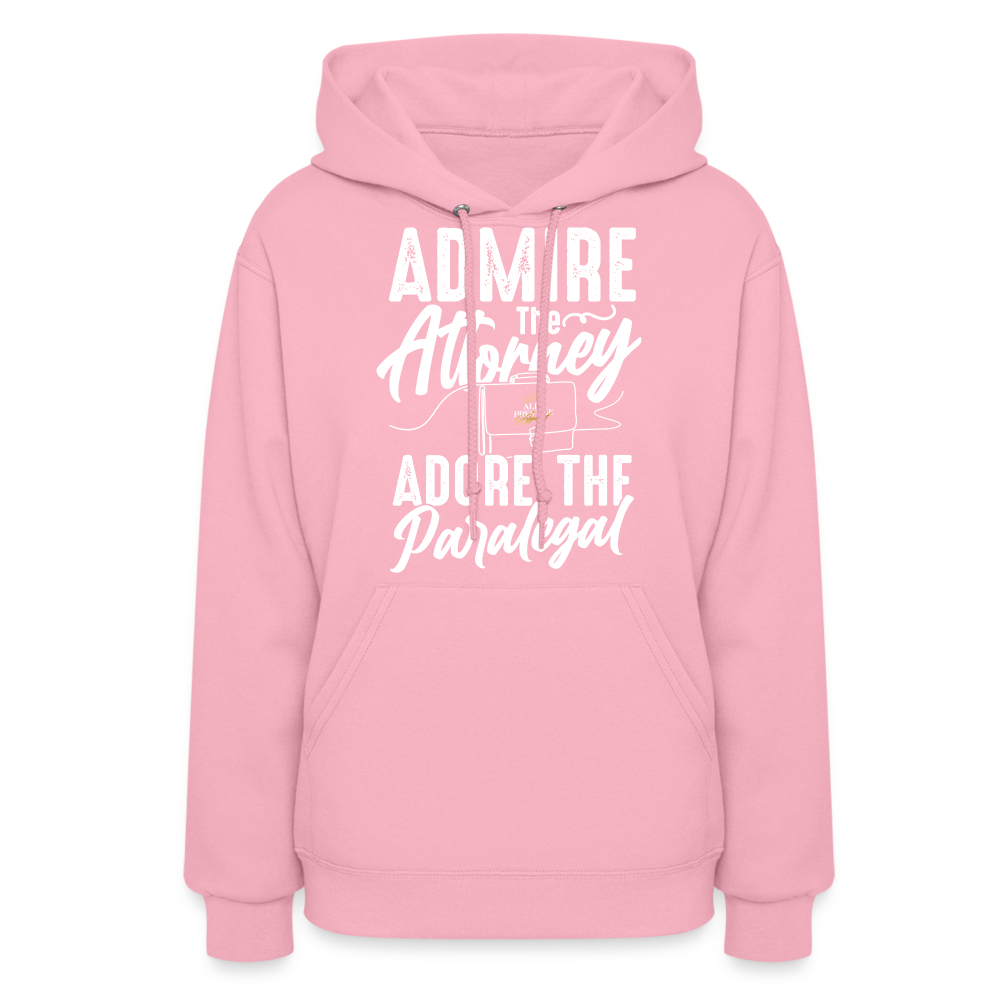 "Adore The Paralegal" Women's Hoodie - classic pink