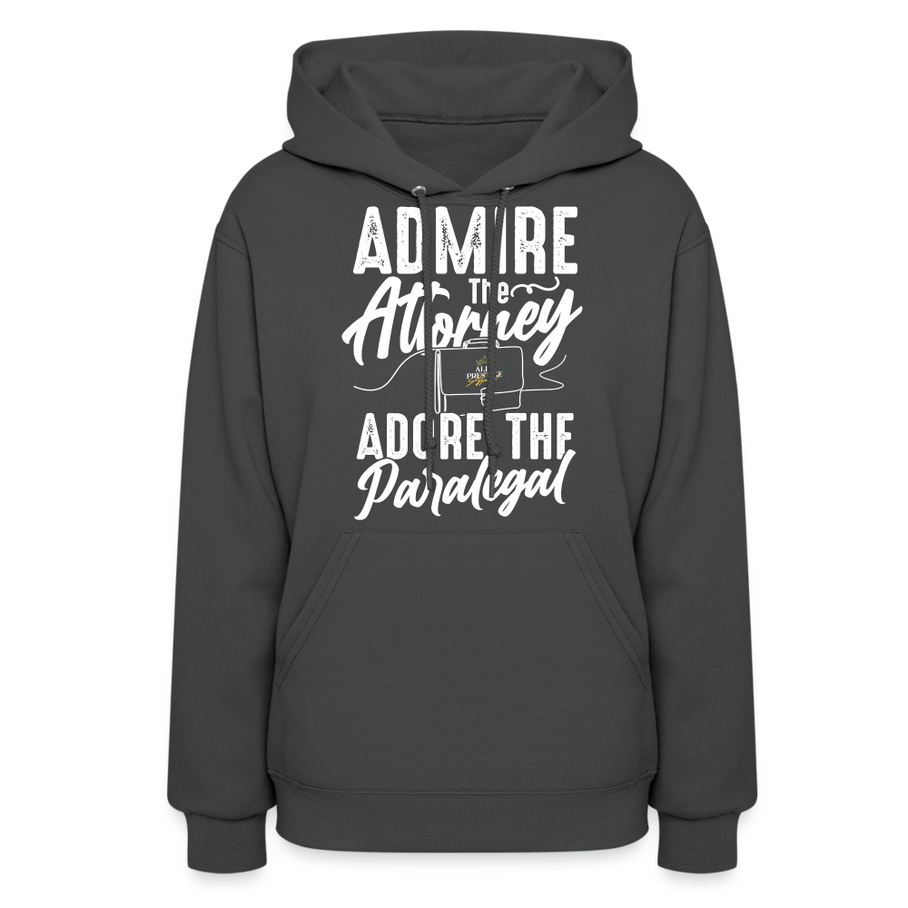 "Adore The Paralegal" Women's Hoodie - asphalt