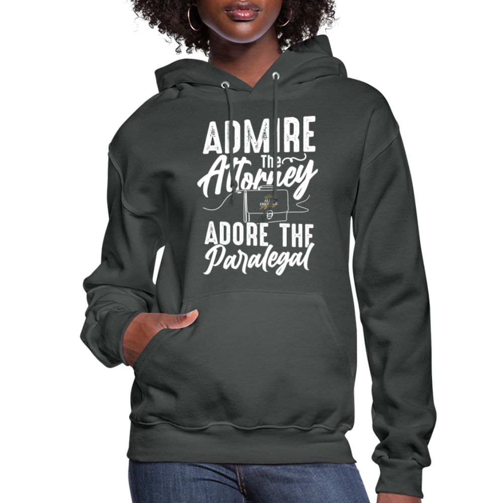 "Adore The Paralegal" Women's Hoodie - asphalt