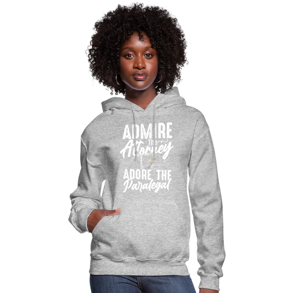 "Adore The Paralegal" Women's Hoodie - heather gray