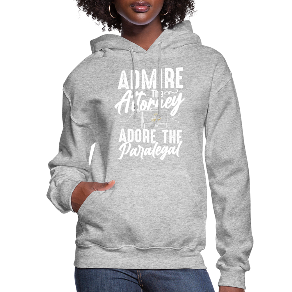 "Adore The Paralegal" Women's Hoodie - heather gray