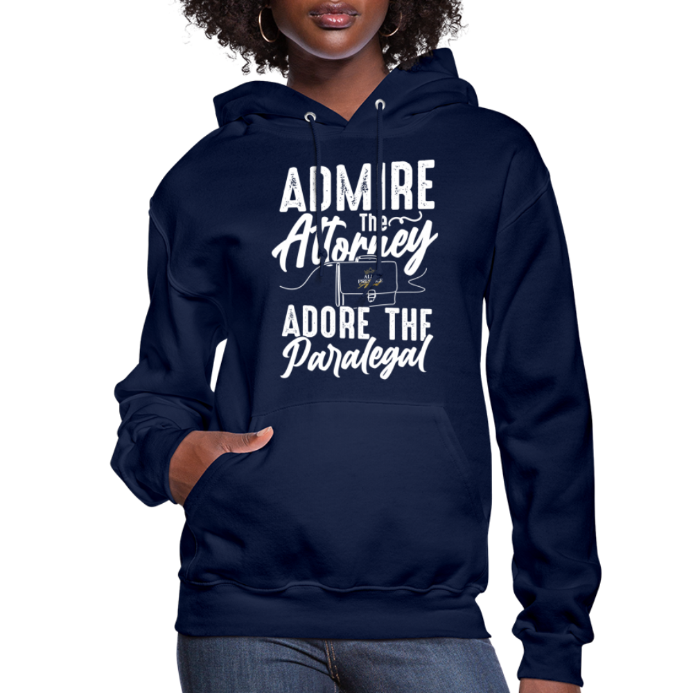 "Adore The Paralegal" Women's Hoodie - navy