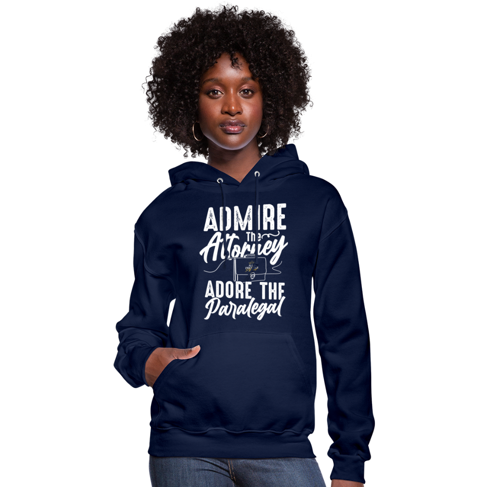 "Adore The Paralegal" Women's Hoodie - navy