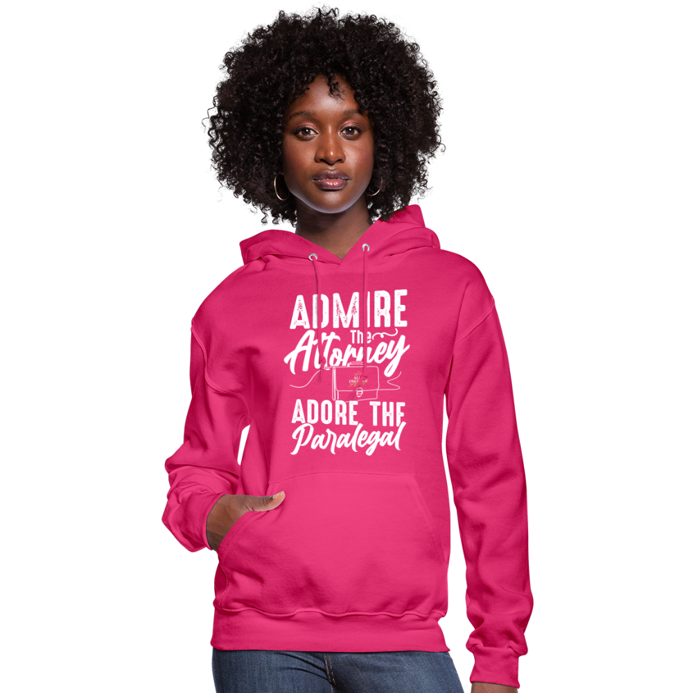 "Adore The Paralegal" Women's Hoodie - fuchsia