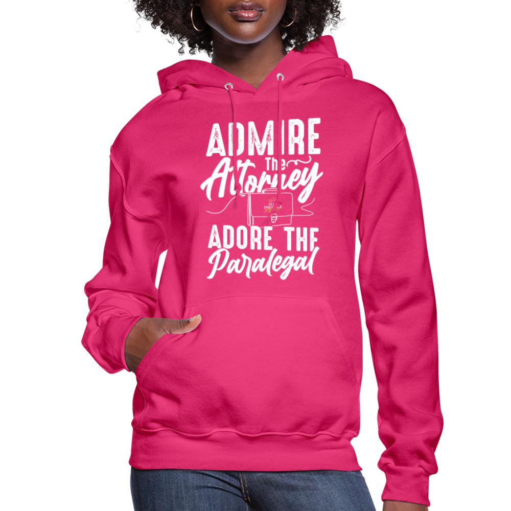 "Adore The Paralegal" Women's Hoodie - fuchsia