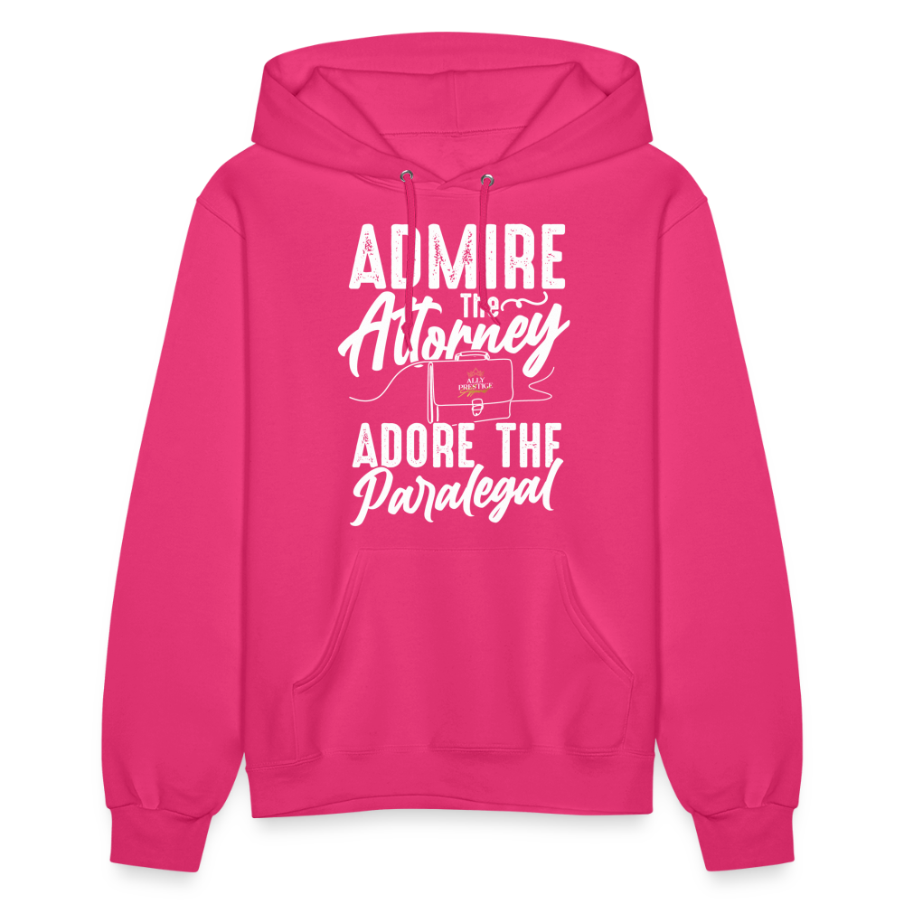 "Adore The Paralegal" Women's Hoodie - fuchsia