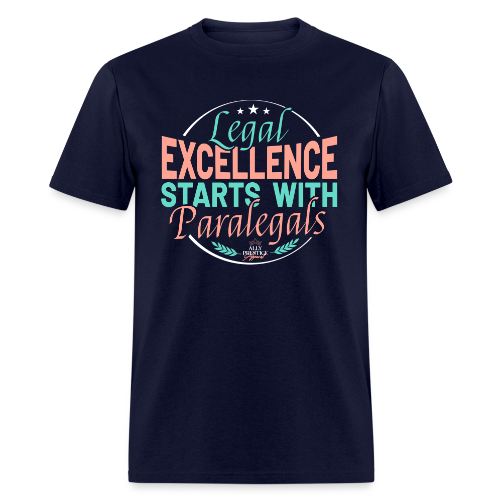 "Legal Excellence" Unisex Classic T-Shirt - navy