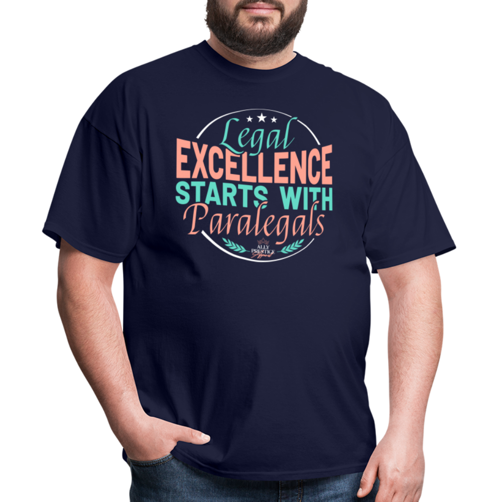 "Legal Excellence" Unisex Classic T-Shirt - navy