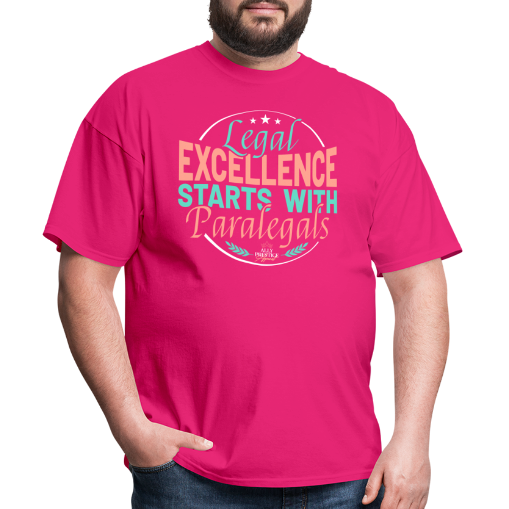 "Legal Excellence" Unisex Classic T-Shirt - fuchsia