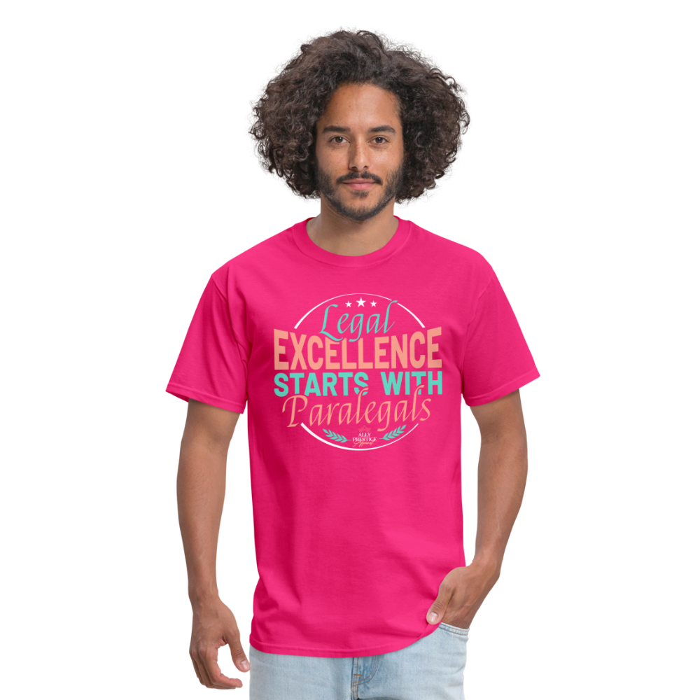 "Legal Excellence" Unisex Classic T-Shirt - fuchsia