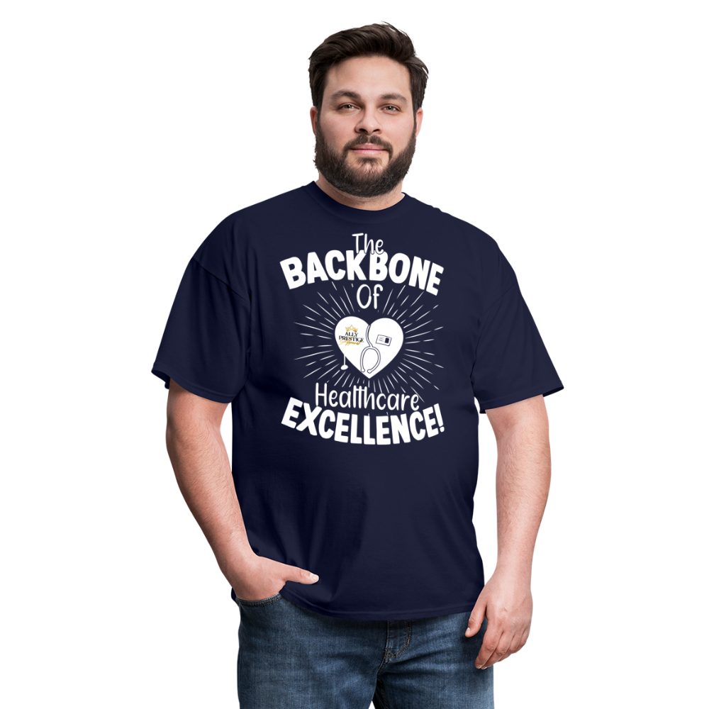 "Nurse Backbone" Unisex Classic T-Shirt - navy