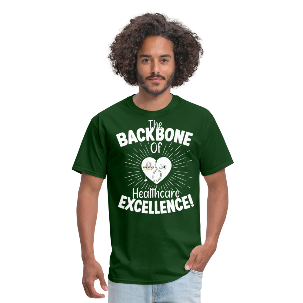 "Nurse Backbone" Unisex Classic T-Shirt - forest green