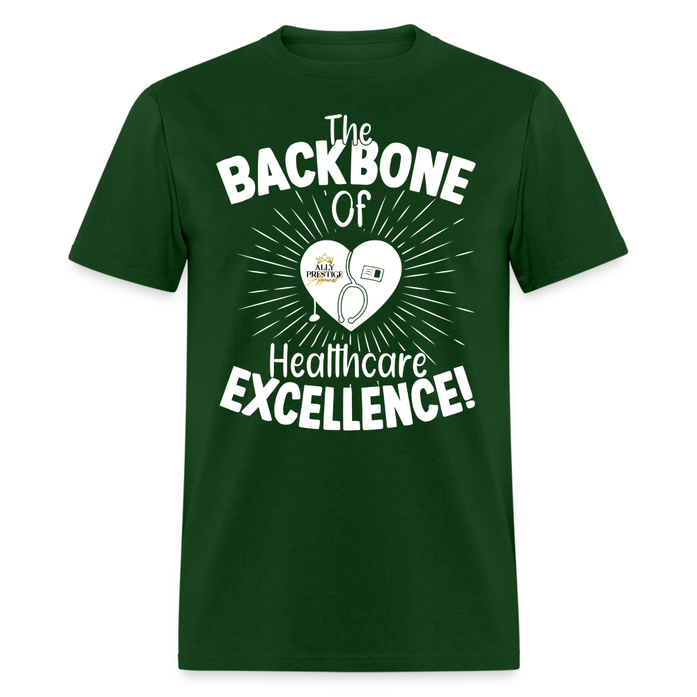 "Nurse Backbone" Unisex Classic T-Shirt - forest green