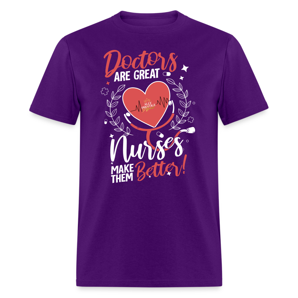 "Nurses Make Better" Unisex Classic T-Shirt - purple