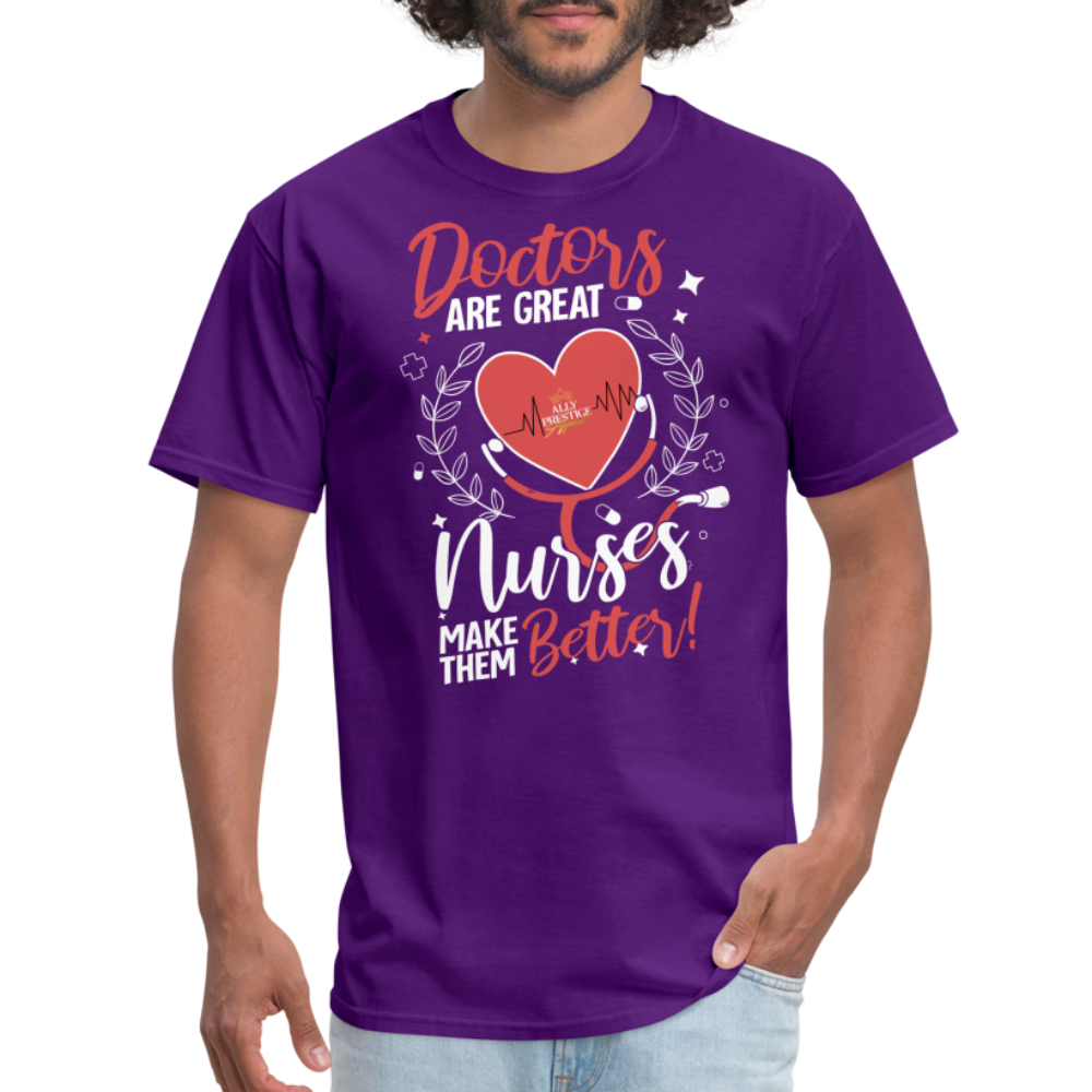 "Nurses Make Better" Unisex Classic T-Shirt - purple