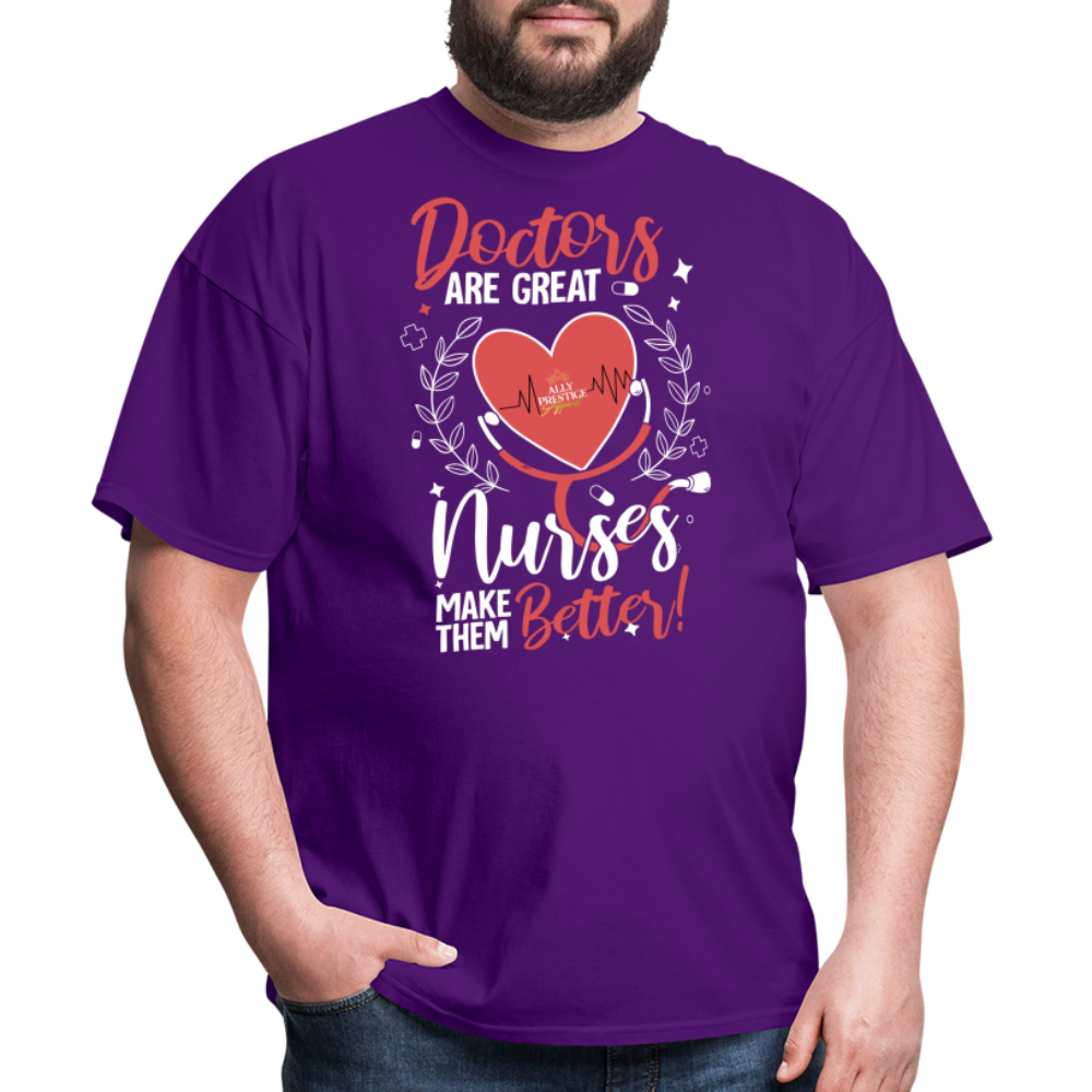 "Nurses Make Better" Unisex Classic T-Shirt - purple