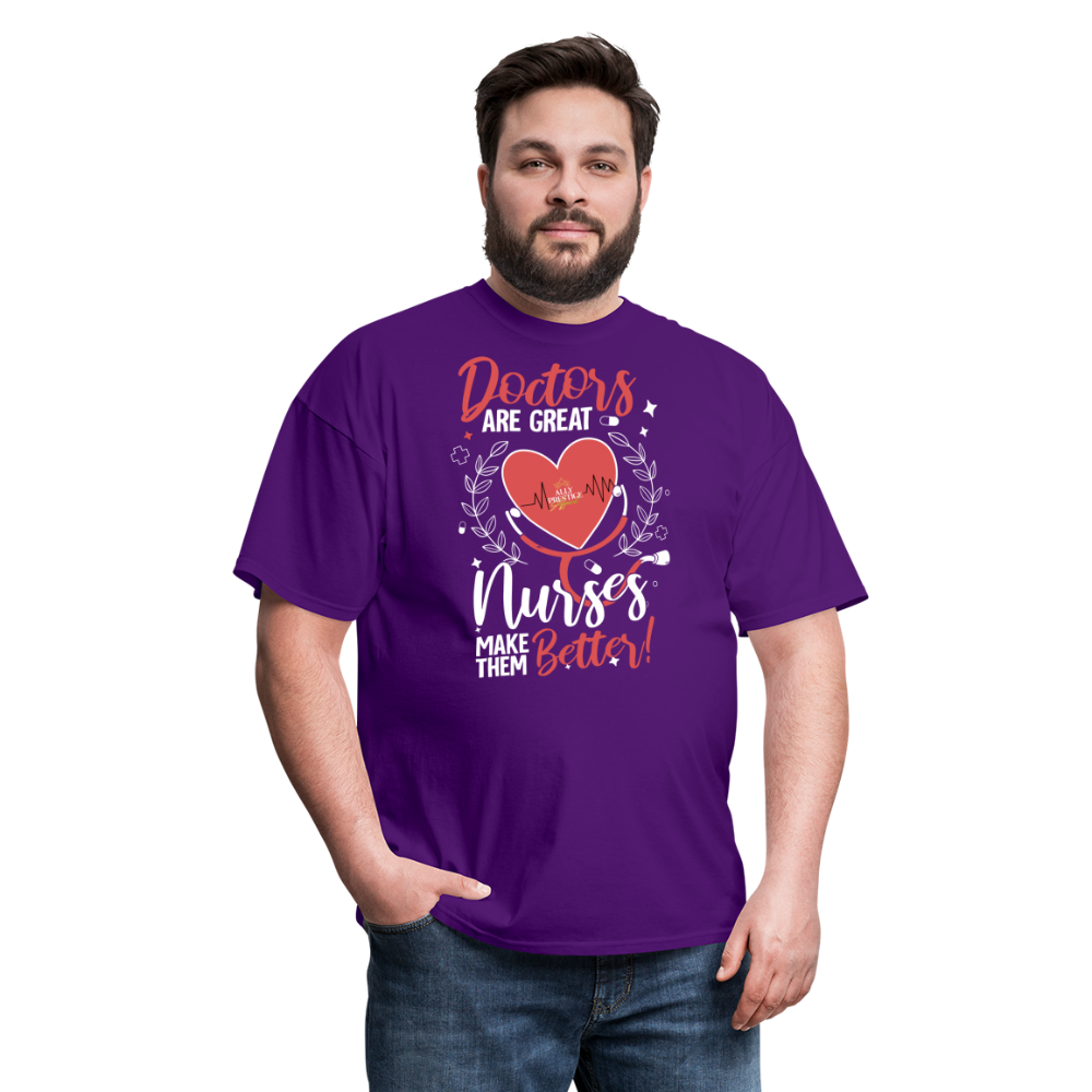 "Nurses Make Better" Unisex Classic T-Shirt - purple
