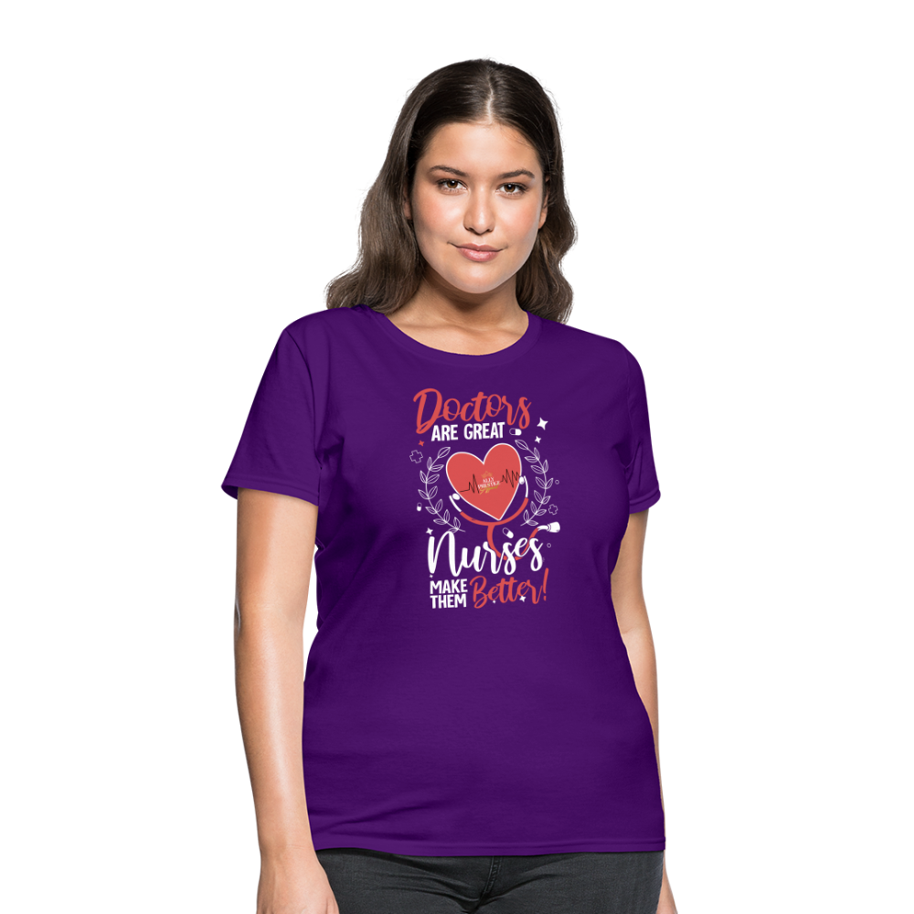 "Nurses Make Better" Women's T-Shirt - purple