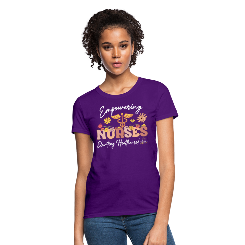 "Elevating Healthcare" Women's T-Shirt - purple