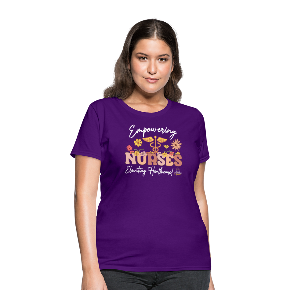 "Elevating Healthcare" Women's T-Shirt - purple