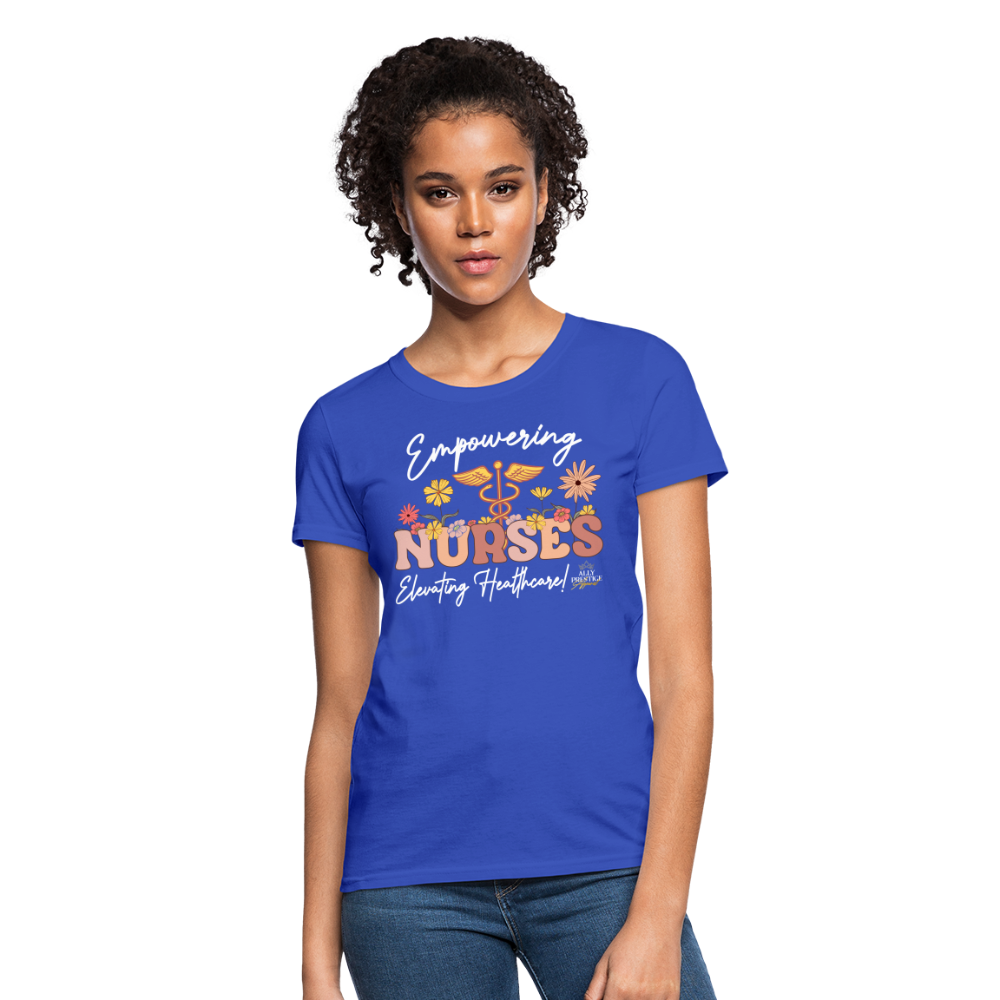"Elevating Healthcare" Women's T-Shirt - royal blue
