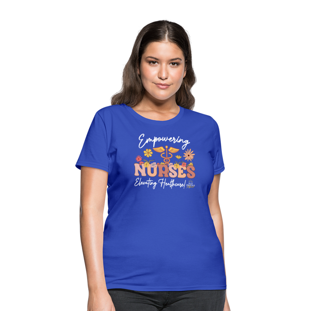 "Elevating Healthcare" Women's T-Shirt - royal blue