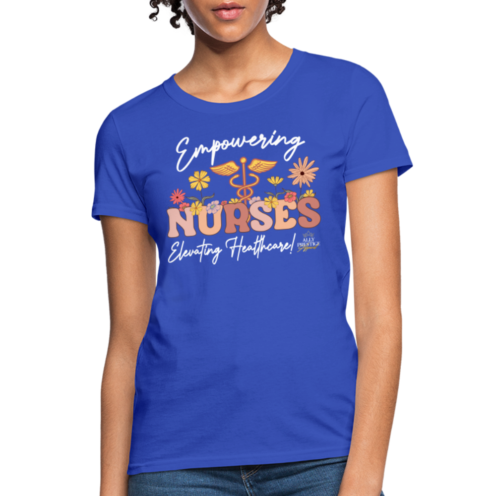 "Elevating Healthcare" Women's T-Shirt - royal blue