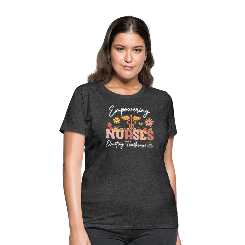 "Elevating Healthcare" Women's T-Shirt - heather black