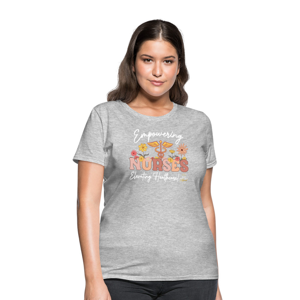 "Elevating Healthcare" Women's T-Shirt - heather gray