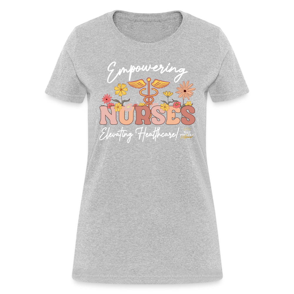 "Elevating Healthcare" Women's T-Shirt - heather gray