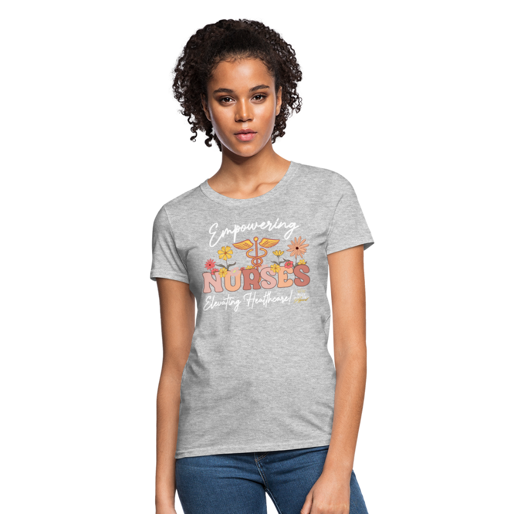 "Elevating Healthcare" Women's T-Shirt - heather gray