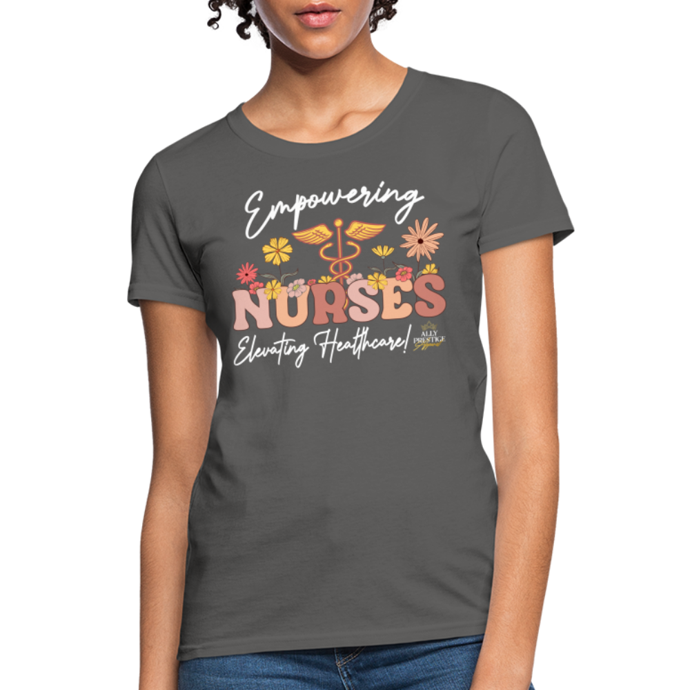 "Elevating Healthcare" Women's T-Shirt - charcoal