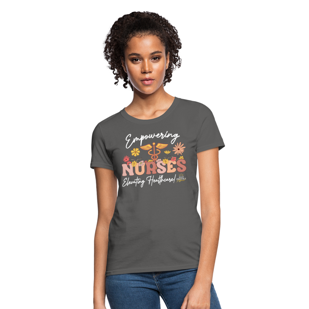 "Elevating Healthcare" Women's T-Shirt - charcoal