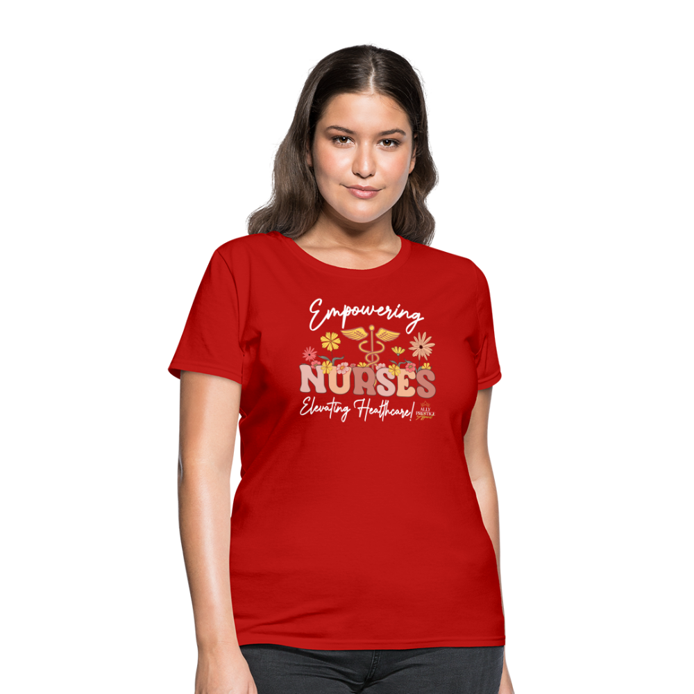 "Elevating Healthcare" Women's T-Shirt - red