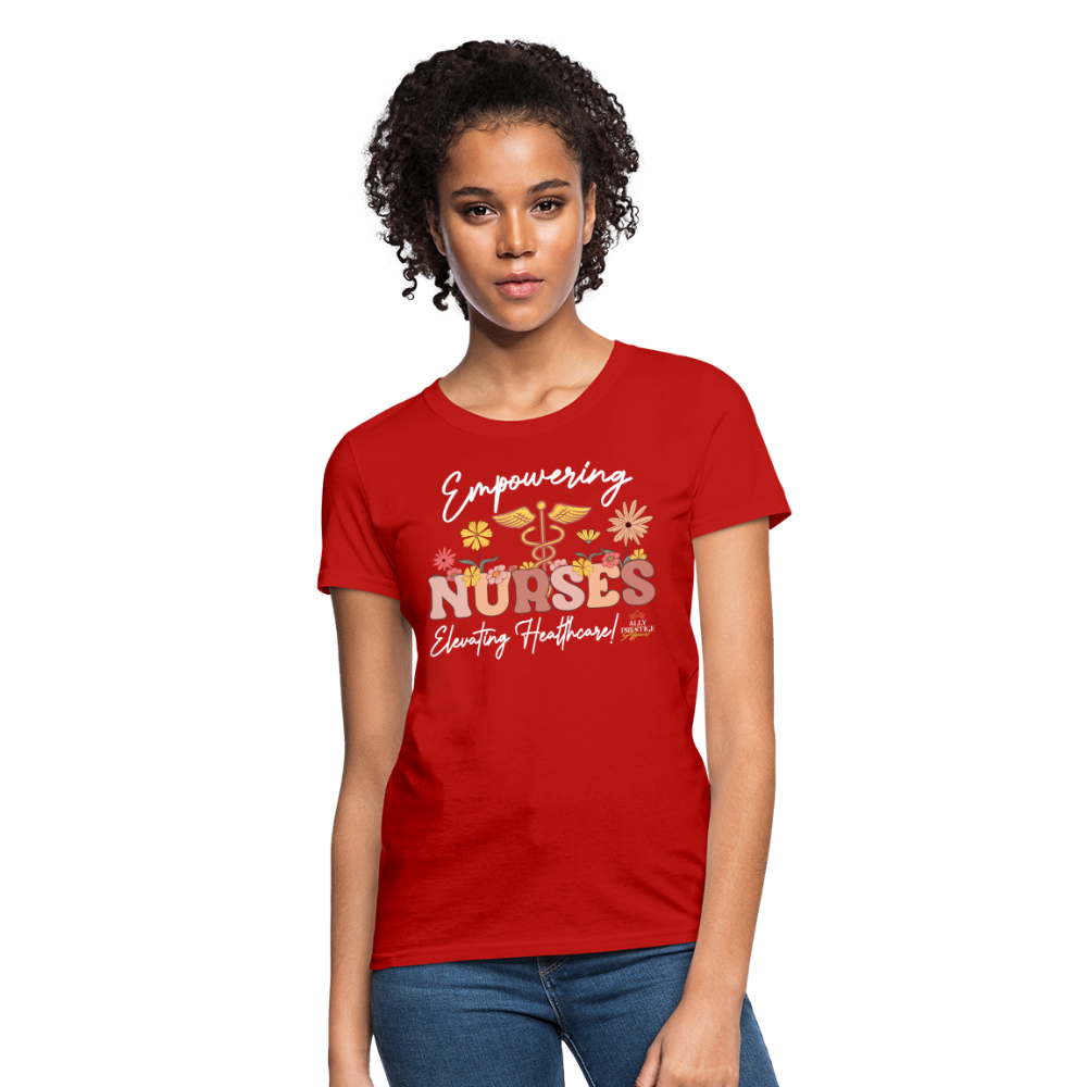 "Elevating Healthcare" Women's T-Shirt - red
