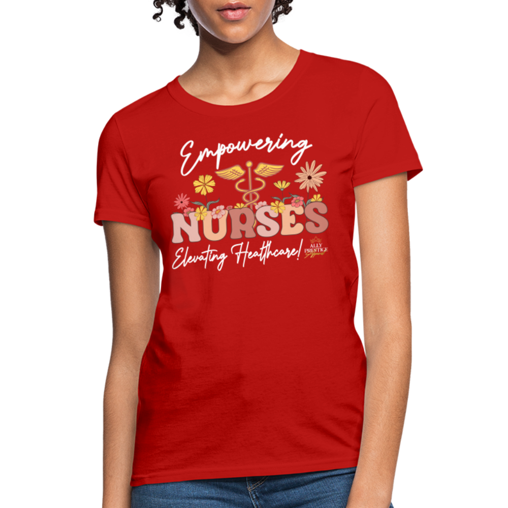"Elevating Healthcare" Women's T-Shirt - red