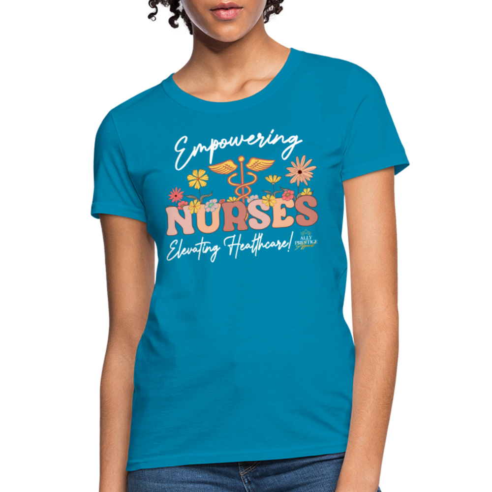 "Elevating Healthcare" Women's T-Shirt - turquoise