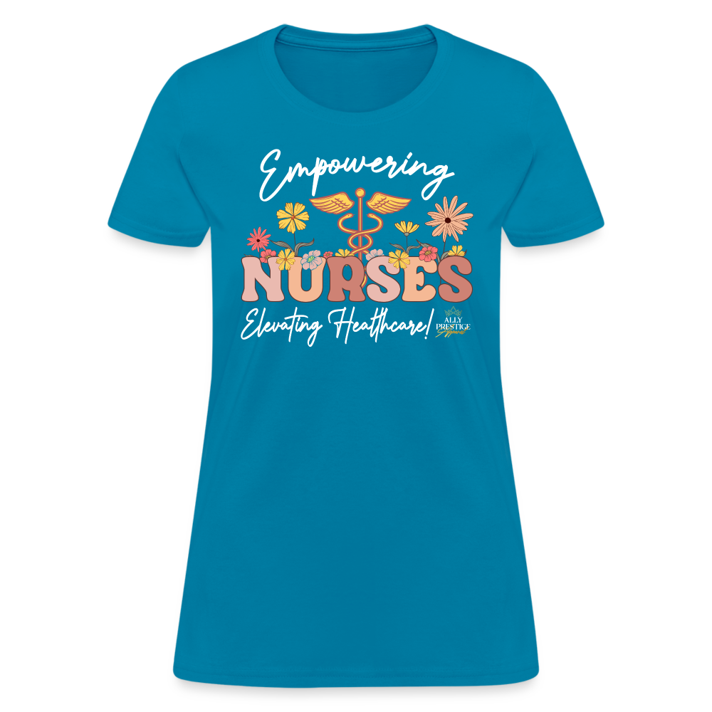 "Elevating Healthcare" Women's T-Shirt - turquoise