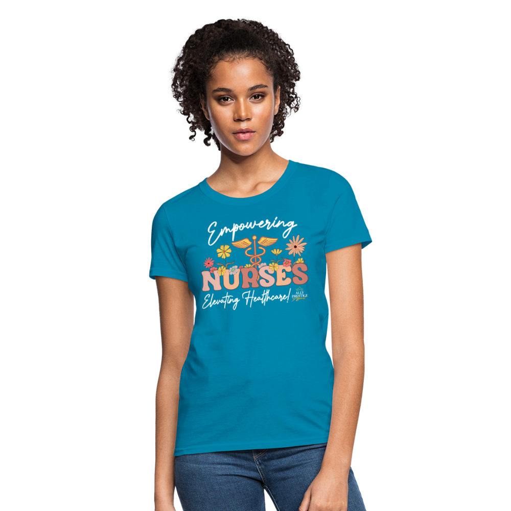 "Elevating Healthcare" Women's T-Shirt - turquoise