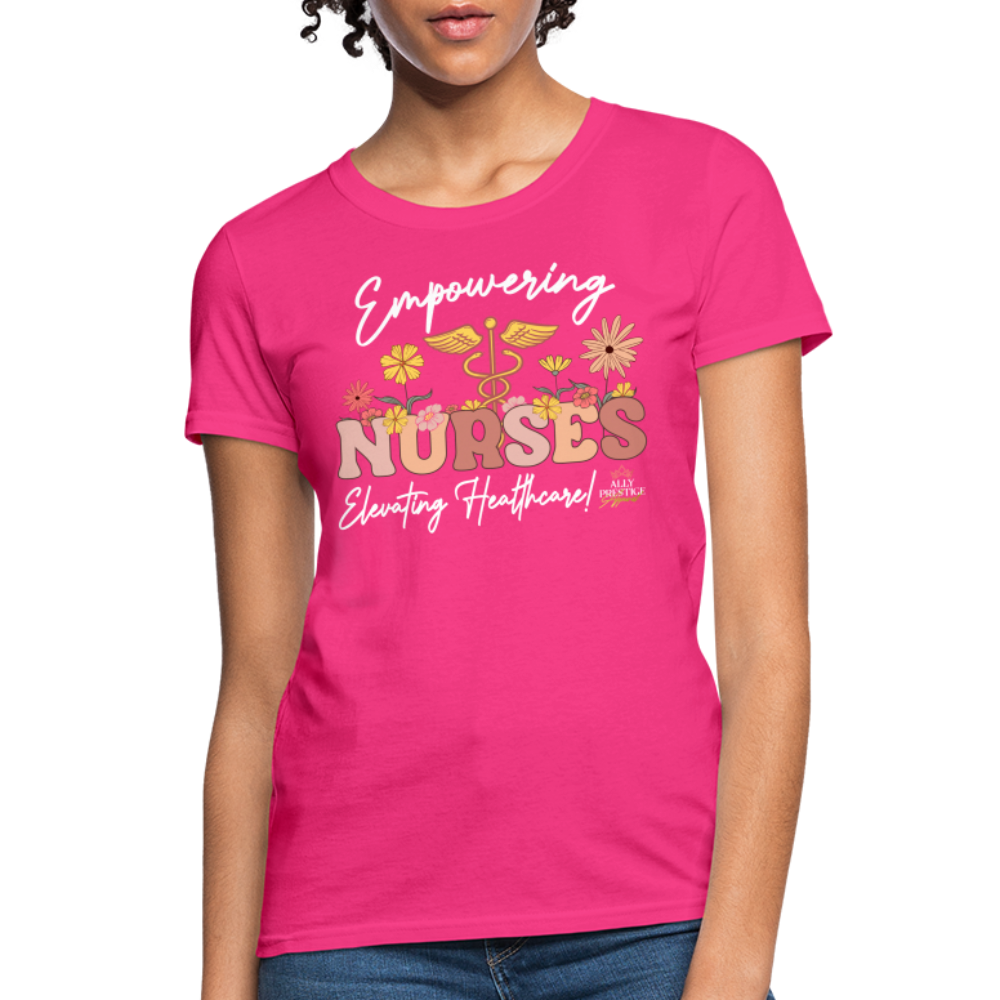 "Elevating Healthcare" Women's T-Shirt - fuchsia