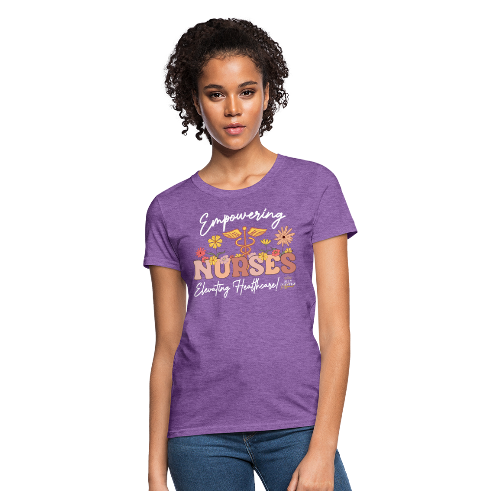 "Elevating Healthcare" Women's T-Shirt - purple heather
