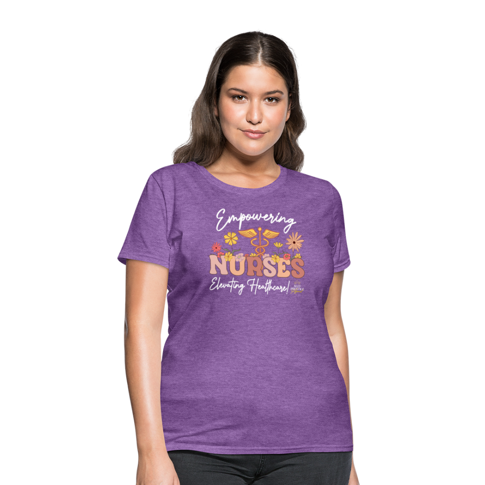 "Elevating Healthcare" Women's T-Shirt - purple heather