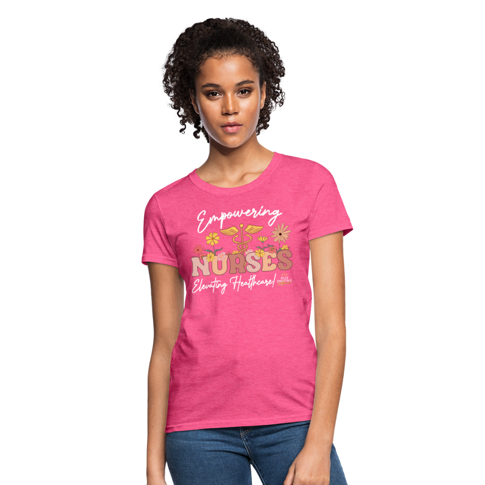 "Elevating Healthcare" Women's T-Shirt - heather pink