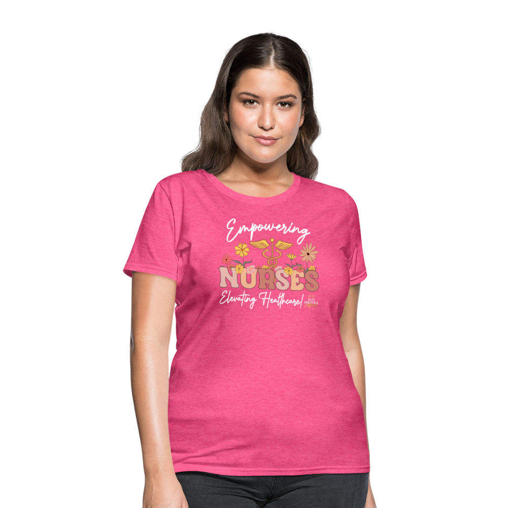 "Elevating Healthcare" Women's T-Shirt - heather pink