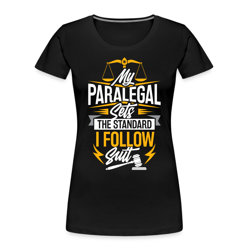 "Follow Suit" Women’s Premium Organic T-Shirt - black