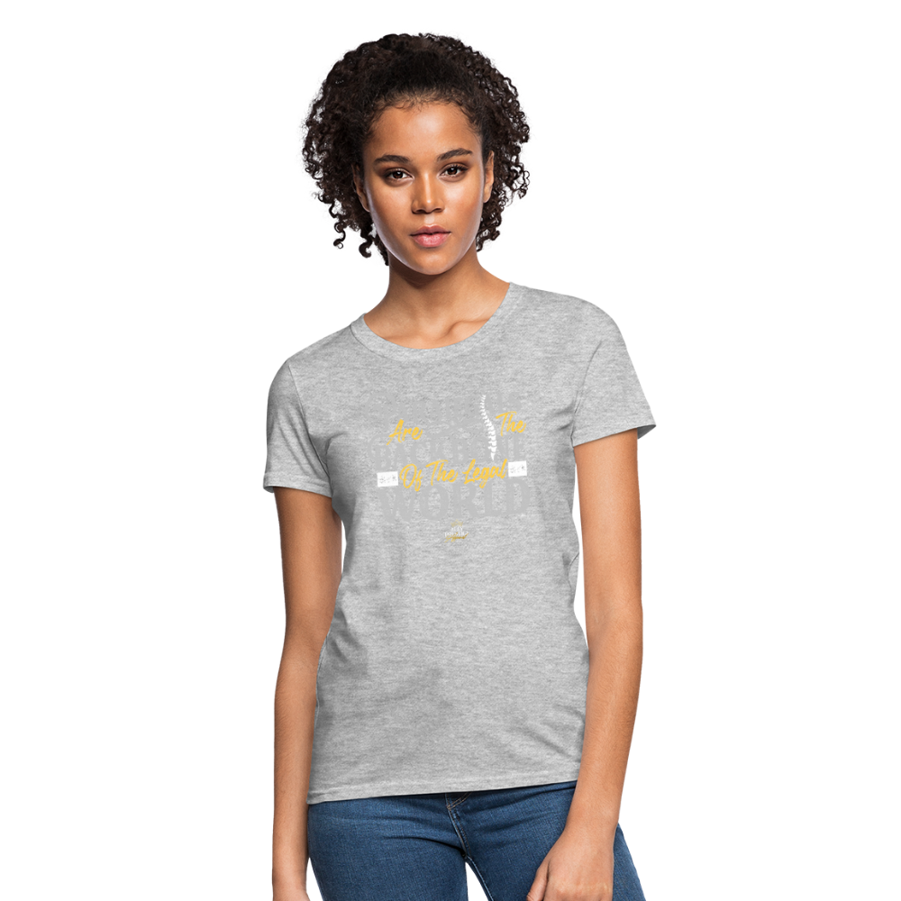 "Paralegal Backbone" Women's Soft T-Shirt - heather gray