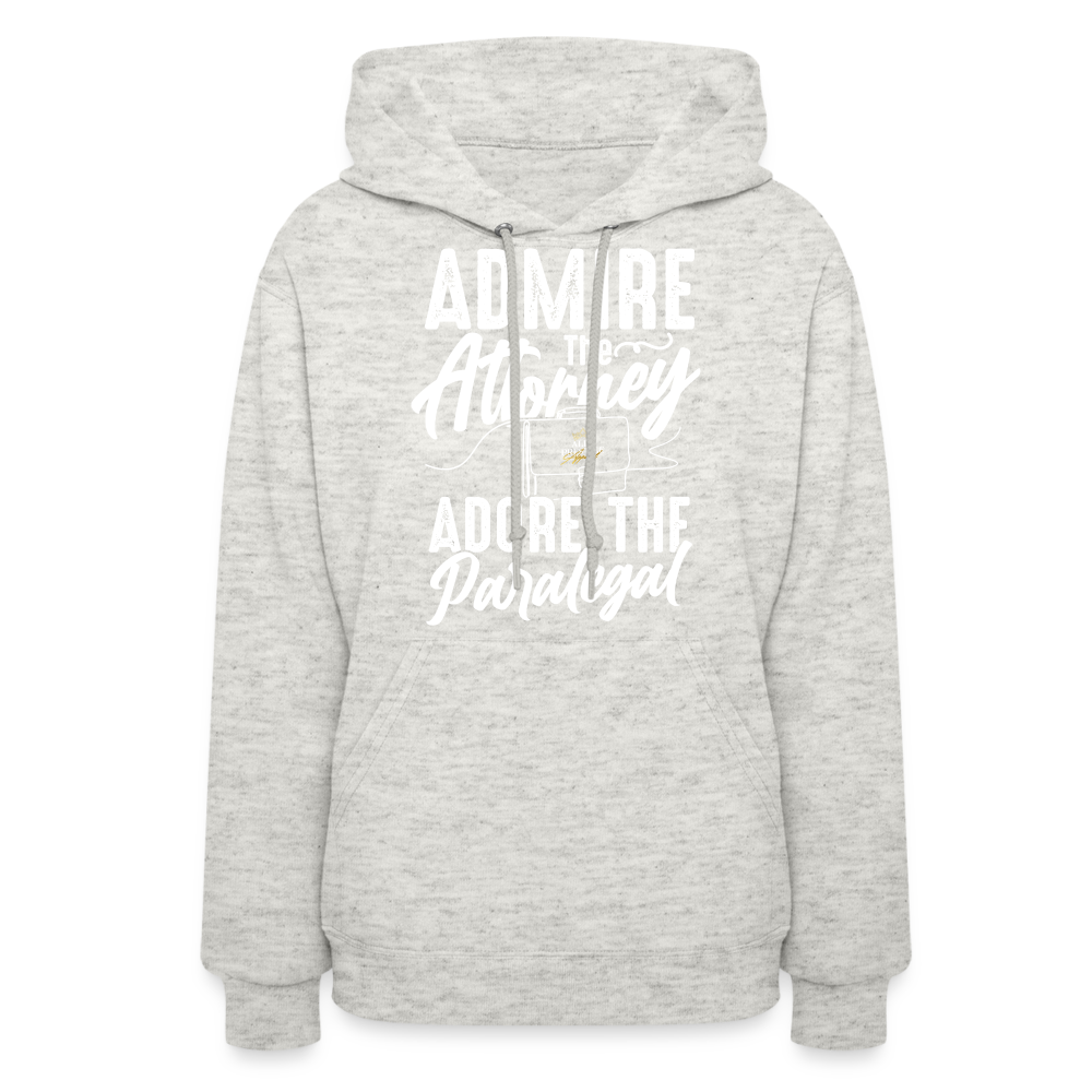 "Adore The Paralegal" Women's Hoodie - heather oatmeal