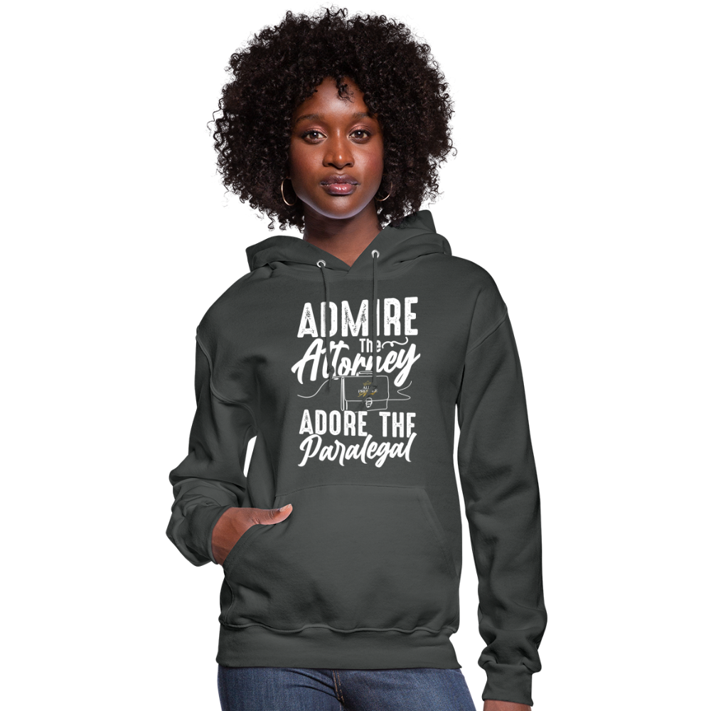 "Adore The Paralegal" Women's Hoodie - asphalt
