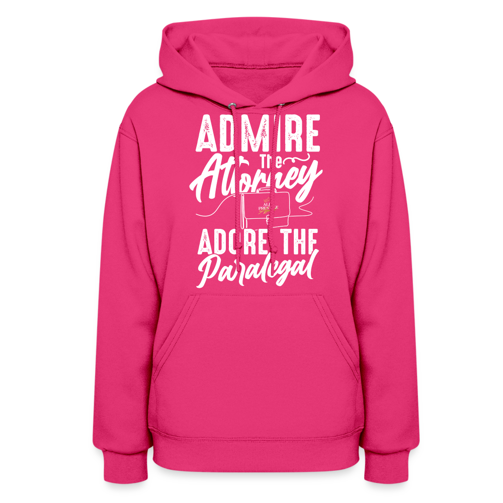 "Adore The Paralegal" Women's Hoodie - fuchsia